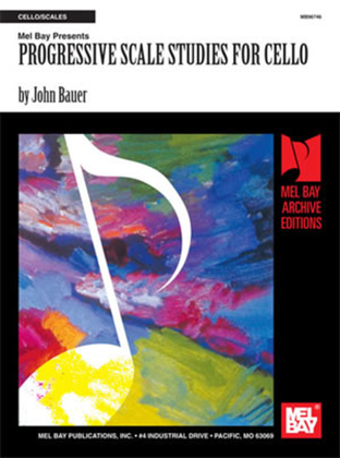 Book cover for Progressive Scale Studies for Cello