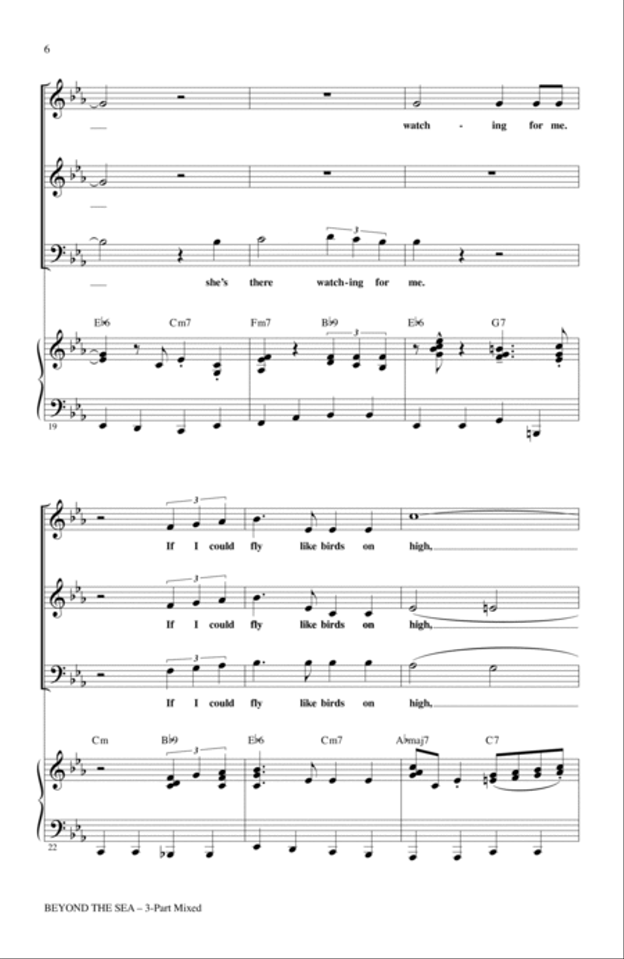 Beyond The Sea 3-Part scores gallery preview page 4