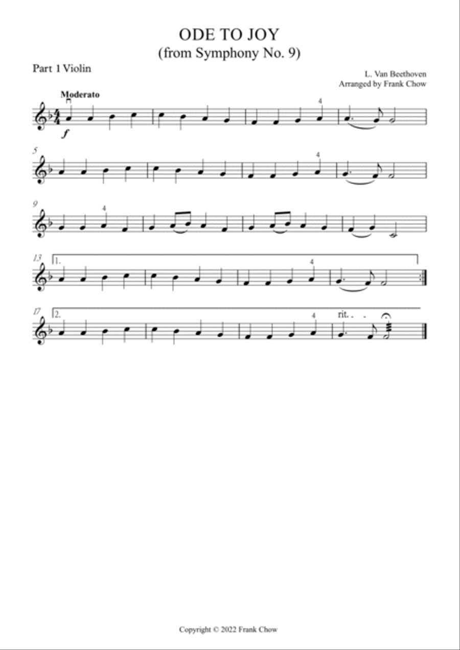 Ode To Joy (from Symphony No. 9) (Orchestra/Concert Band Flexible Instrumentation) Concert Band scores gallery preview page 5