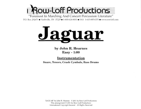 Jaguar w/Tutor Tracks