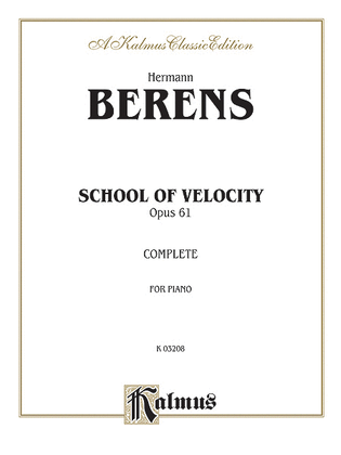 Book cover for School of Velocity, Op. 61