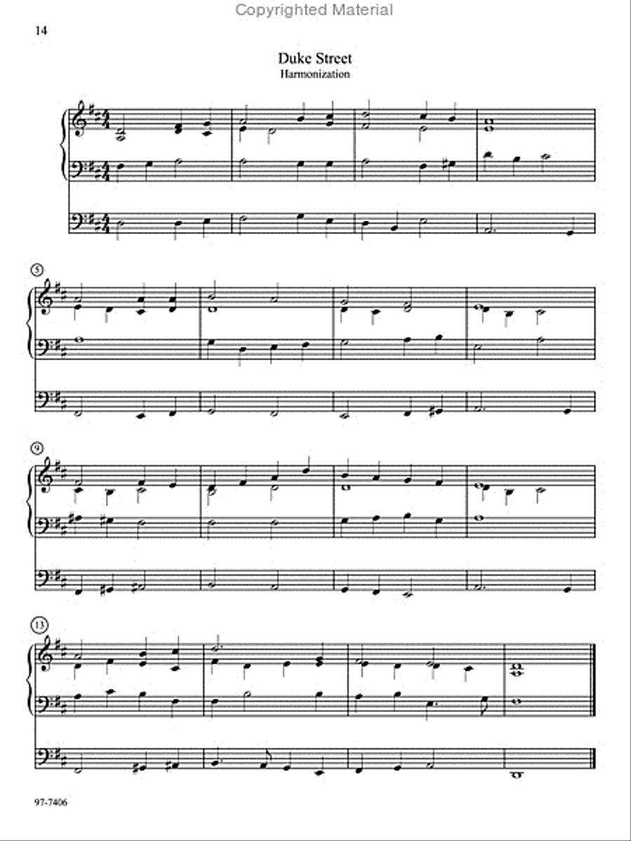 Ten Familiar Hymns in New Settings Organ scores gallery preview page 6