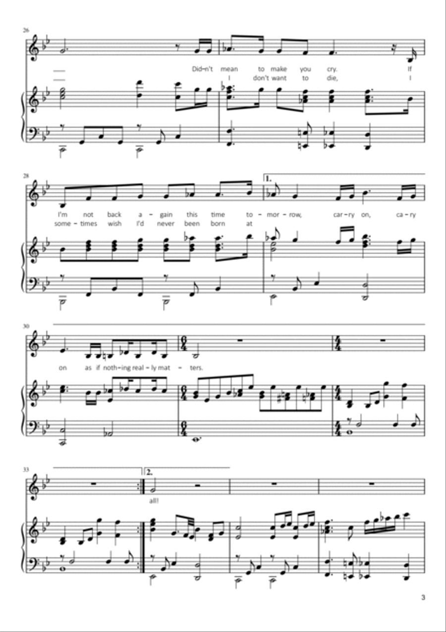 Bohemian Rhapsody A Cappella scores gallery preview page 3