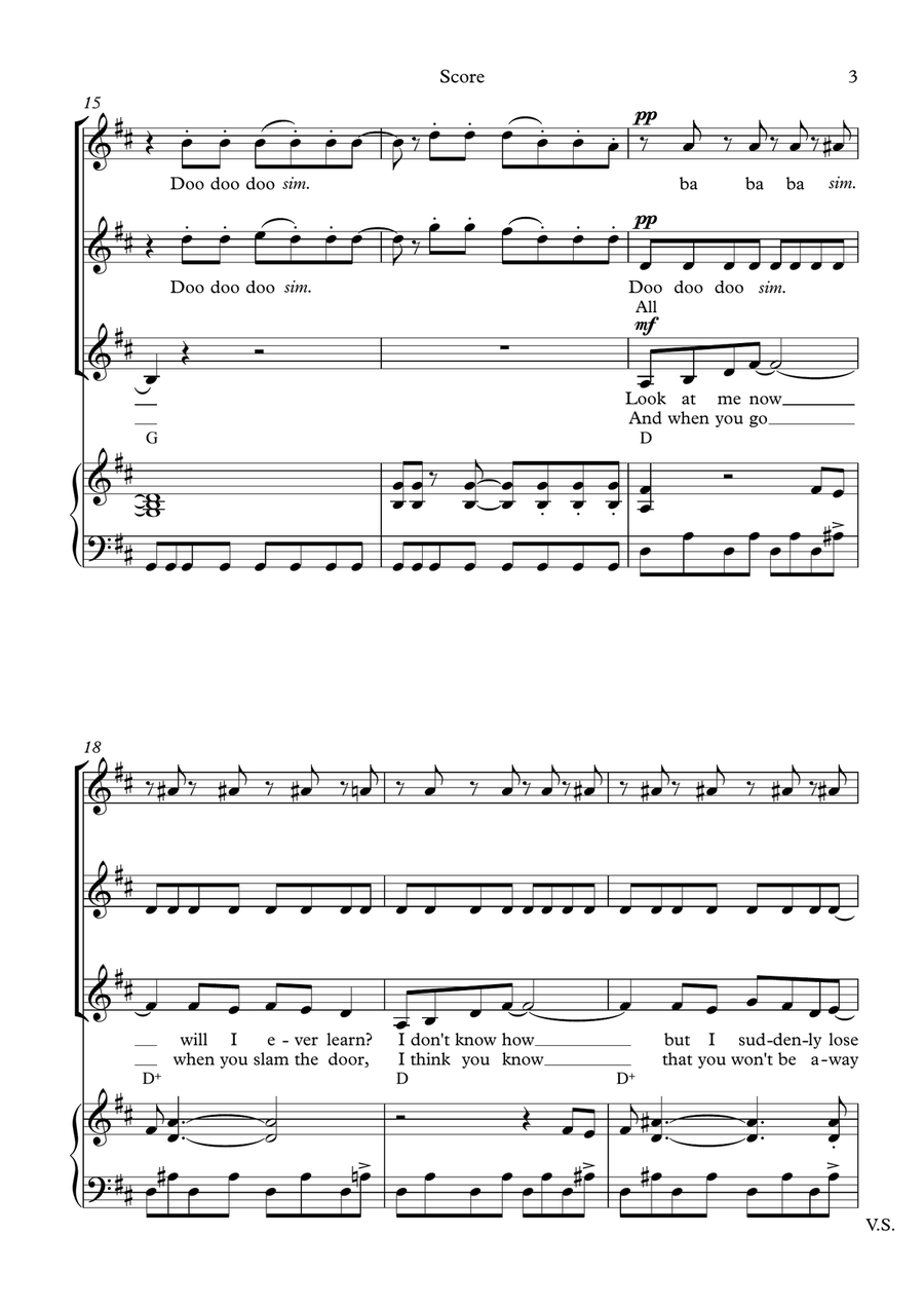 Mamma Mia SSA scores gallery preview page 4
