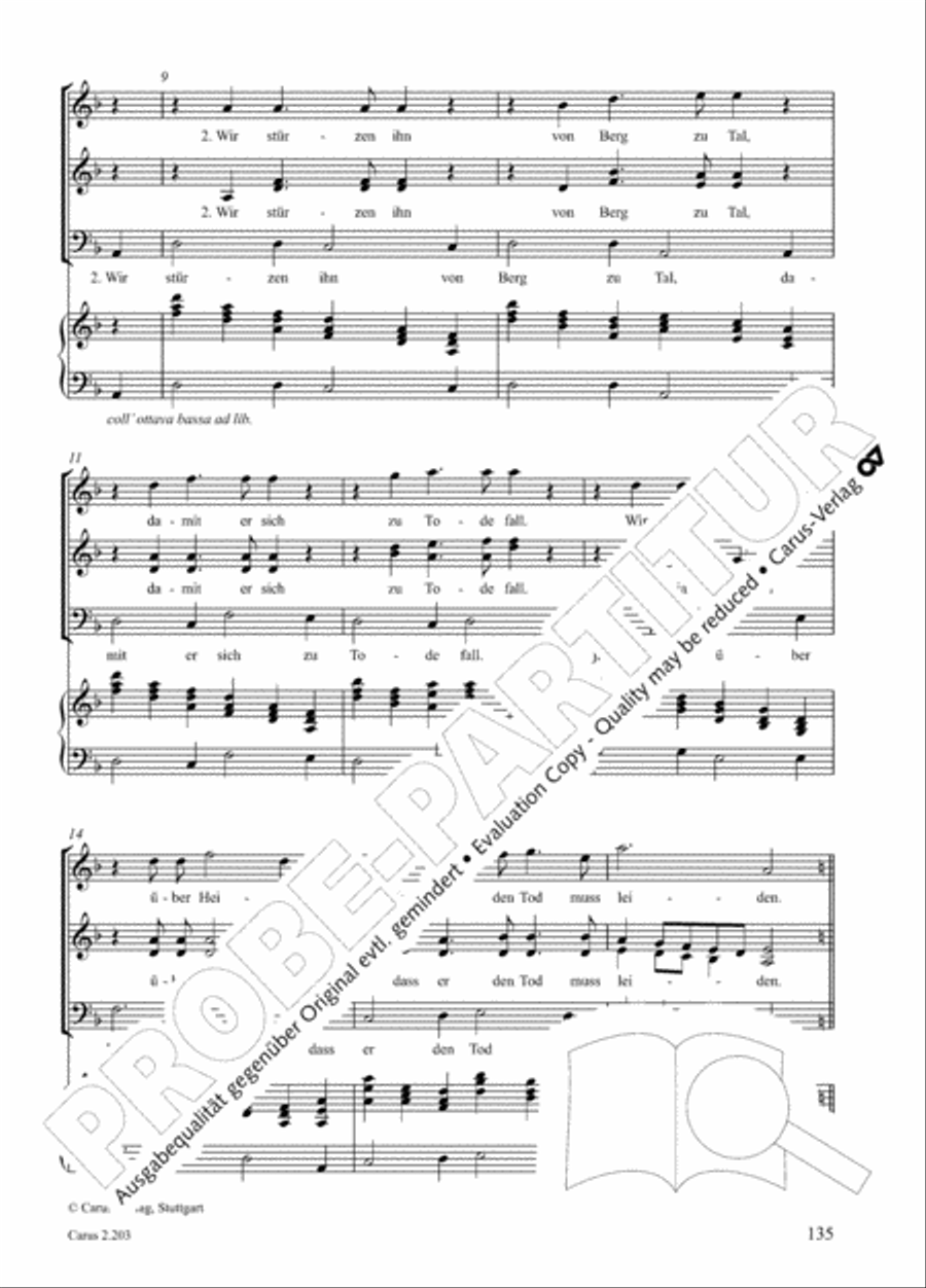 Loreley. Folk songs for choir (Loreley. Volkslieder fur Chor) Choir scores gallery preview page 138