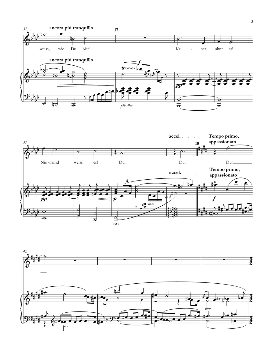 Wie Du warst (Octavian's Aria) from Der Rosenkavalier - Accessible Accompaniments Edition