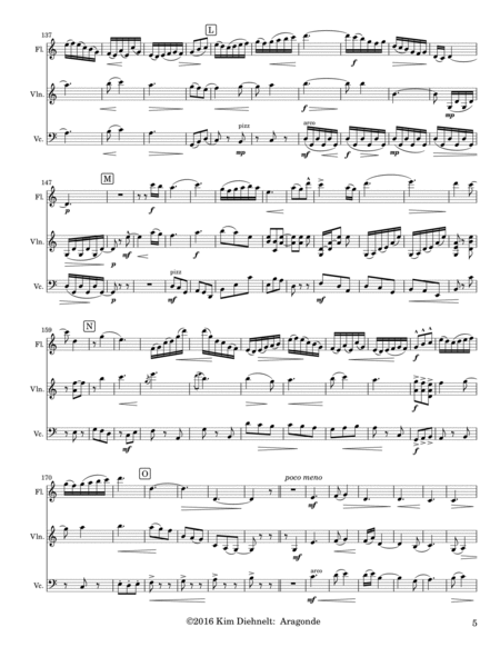 Diehnelt: Aragonde for Flute, Violin, and Cello