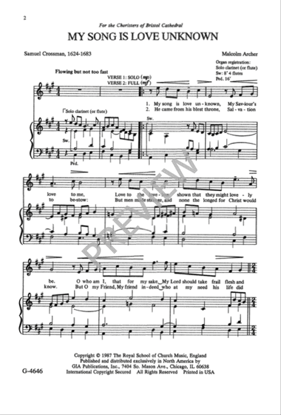 My Song is Love Unknown SA scores gallery preview page 3