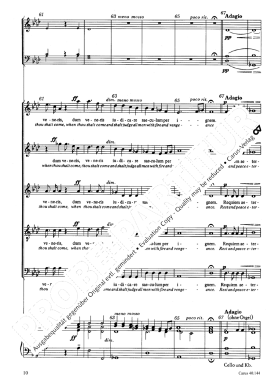 Save me, O thou gracious Lord (Libera me, Domine) SSATB scores gallery preview page 11