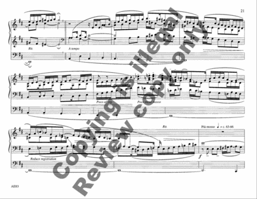 Choraleworks I Ten Chorale Preludes for Organ Organ Solo scores gallery preview page 14