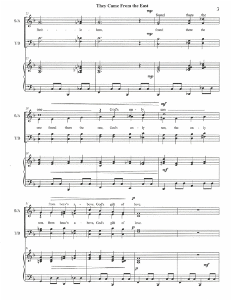 They Came From The East They Came From The East 4-Part scores gallery preview page 3