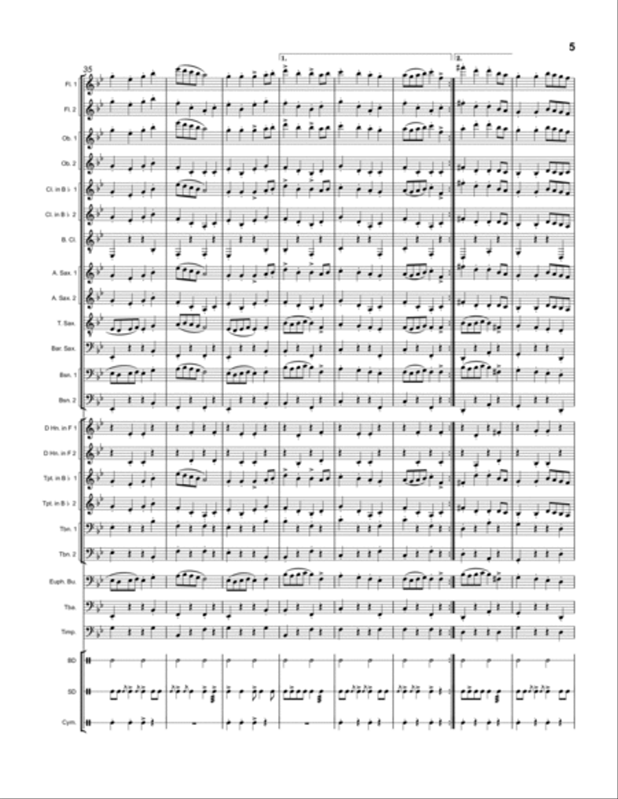 Frontiersmen's Odyssey Concert Band scores gallery preview page 5