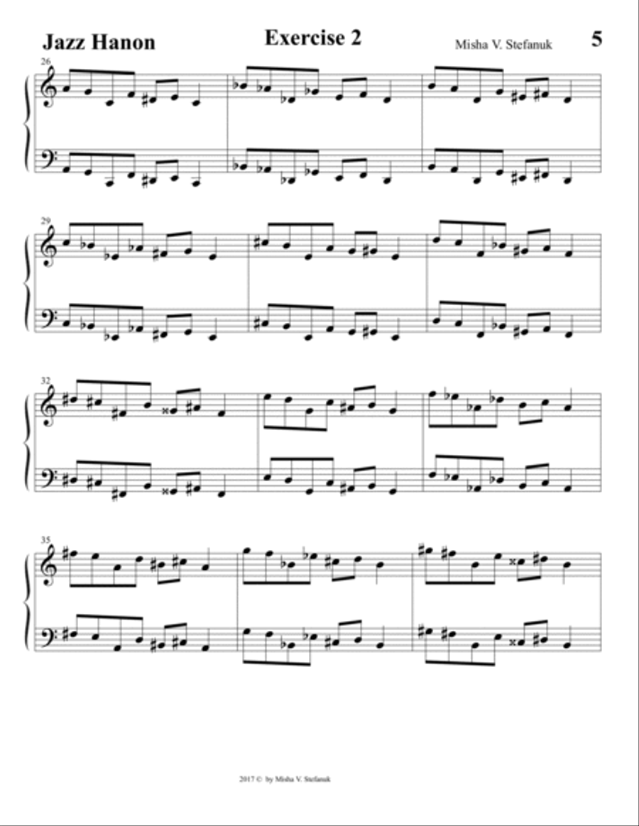 Jazz Hanon Piano Method scores gallery preview page 5
