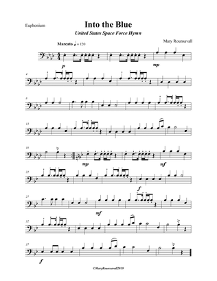 US SPACE FORCE HYMN (Into the Blue) EUPHONIUM PART