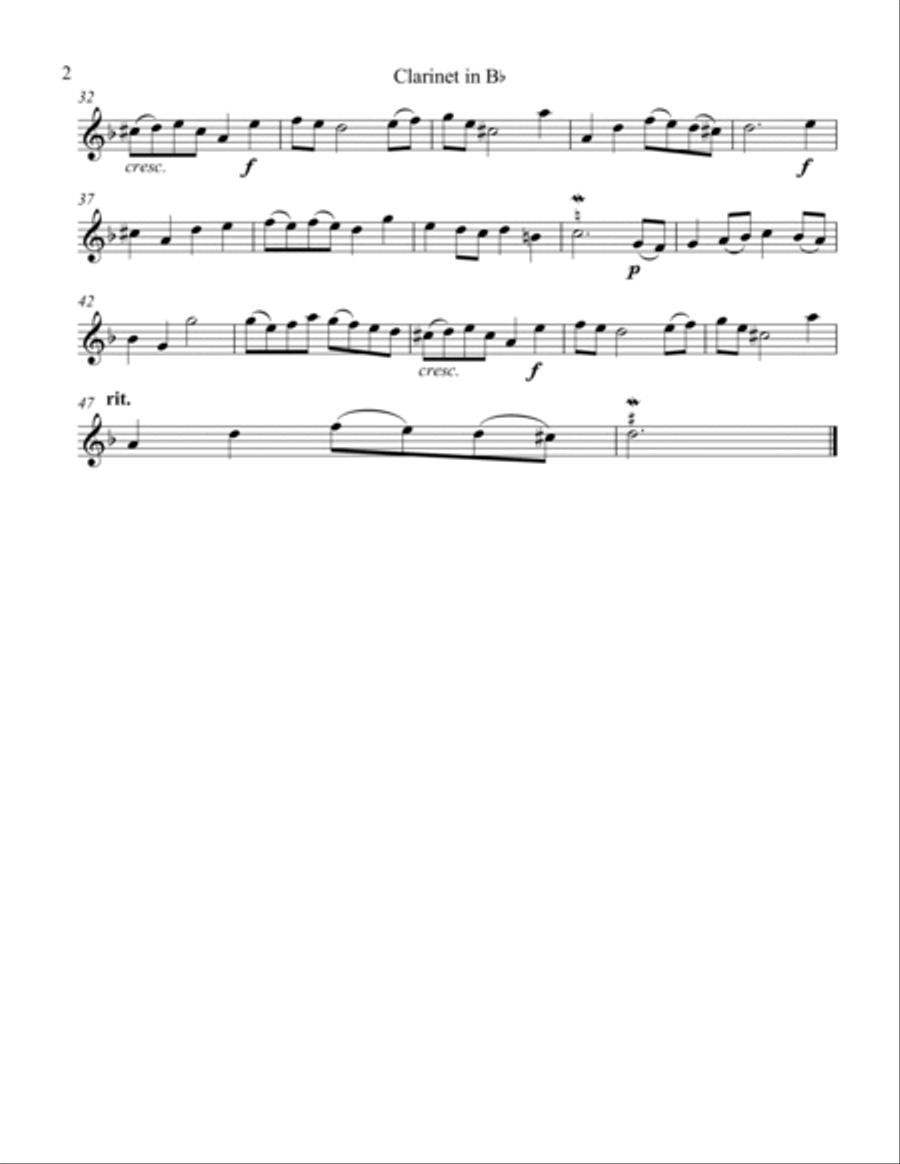 Bouree Bouree Clarinet scores gallery preview page 4