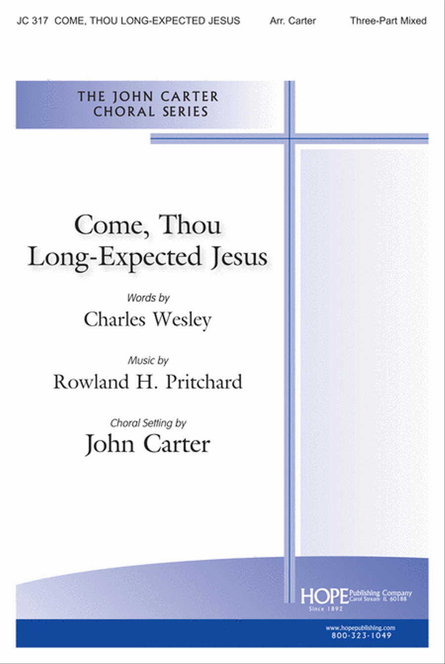 Come, Thou Long-Expected Jesus 3-Part scores gallery preview page 1