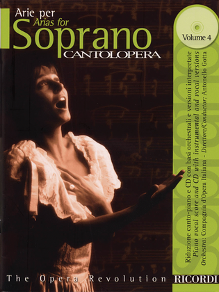 Book cover for Cantolopera: Arias for Soprano Volume 4