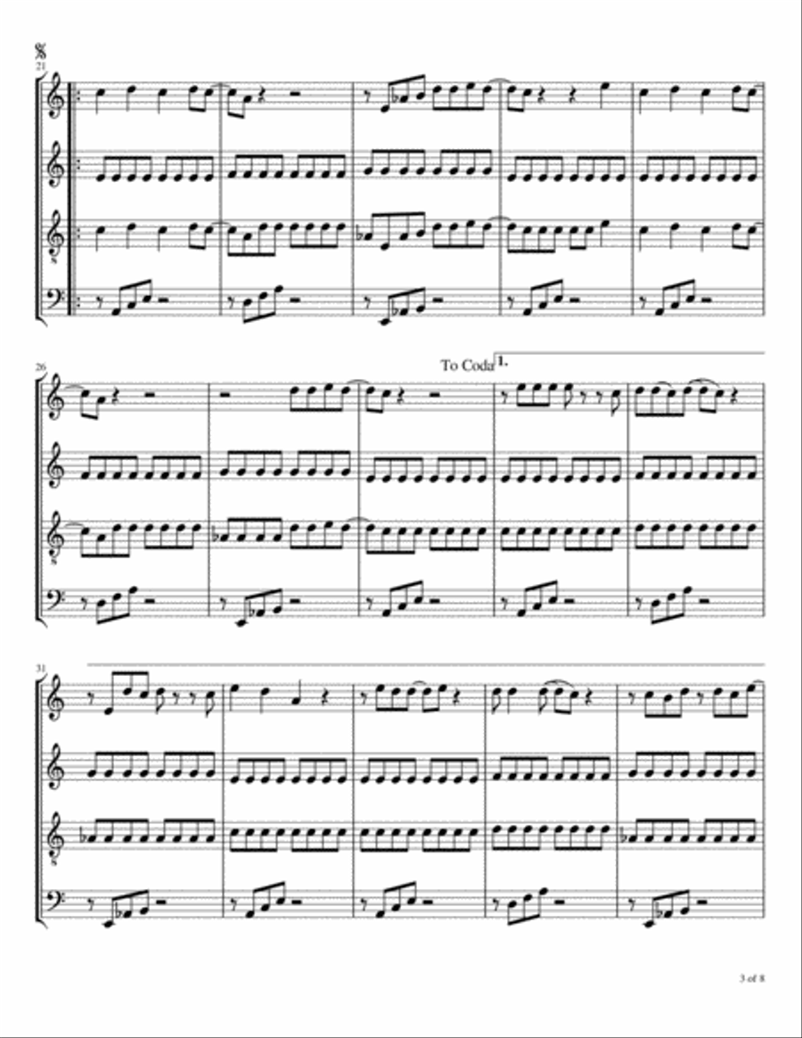 Abracadabra Abracadabra Woodwind Quartet scores gallery preview page 4