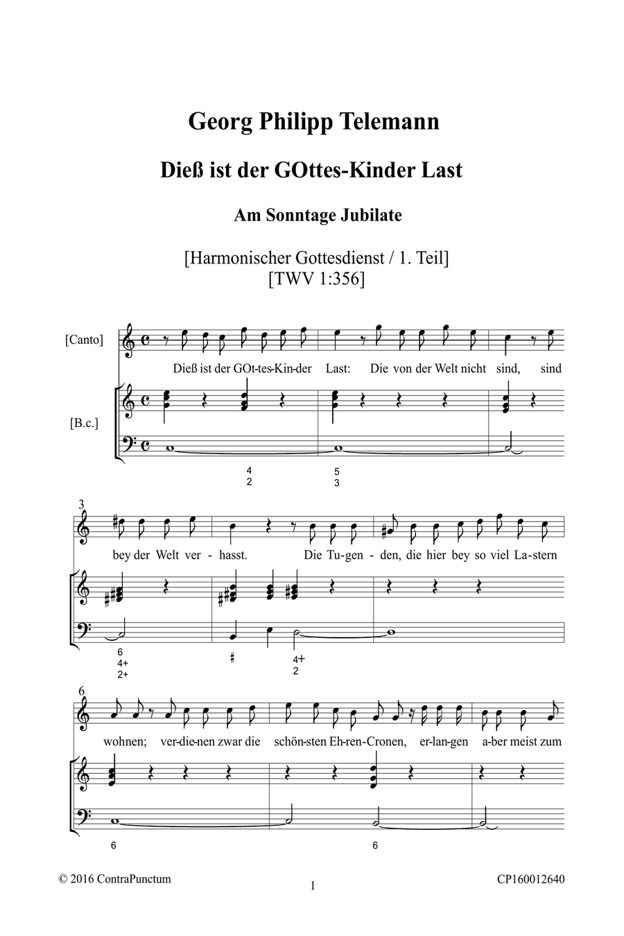Harmonischer Gottesdienst TWV 1:356 Dieß ist der Gottes-Kinder Last Oboe Solo scores gallery preview page 5