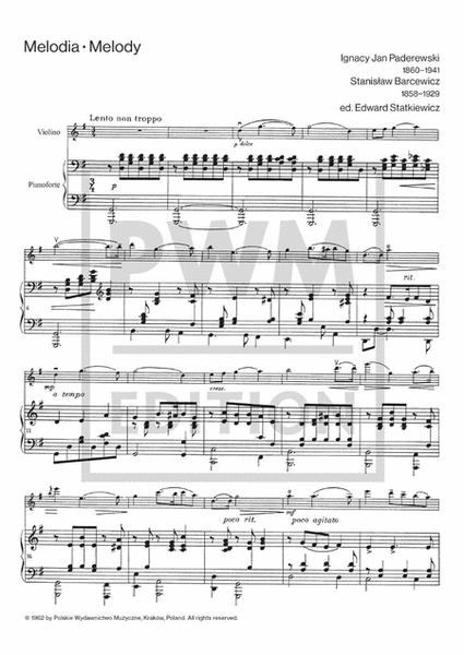 Melody - from Op. 16