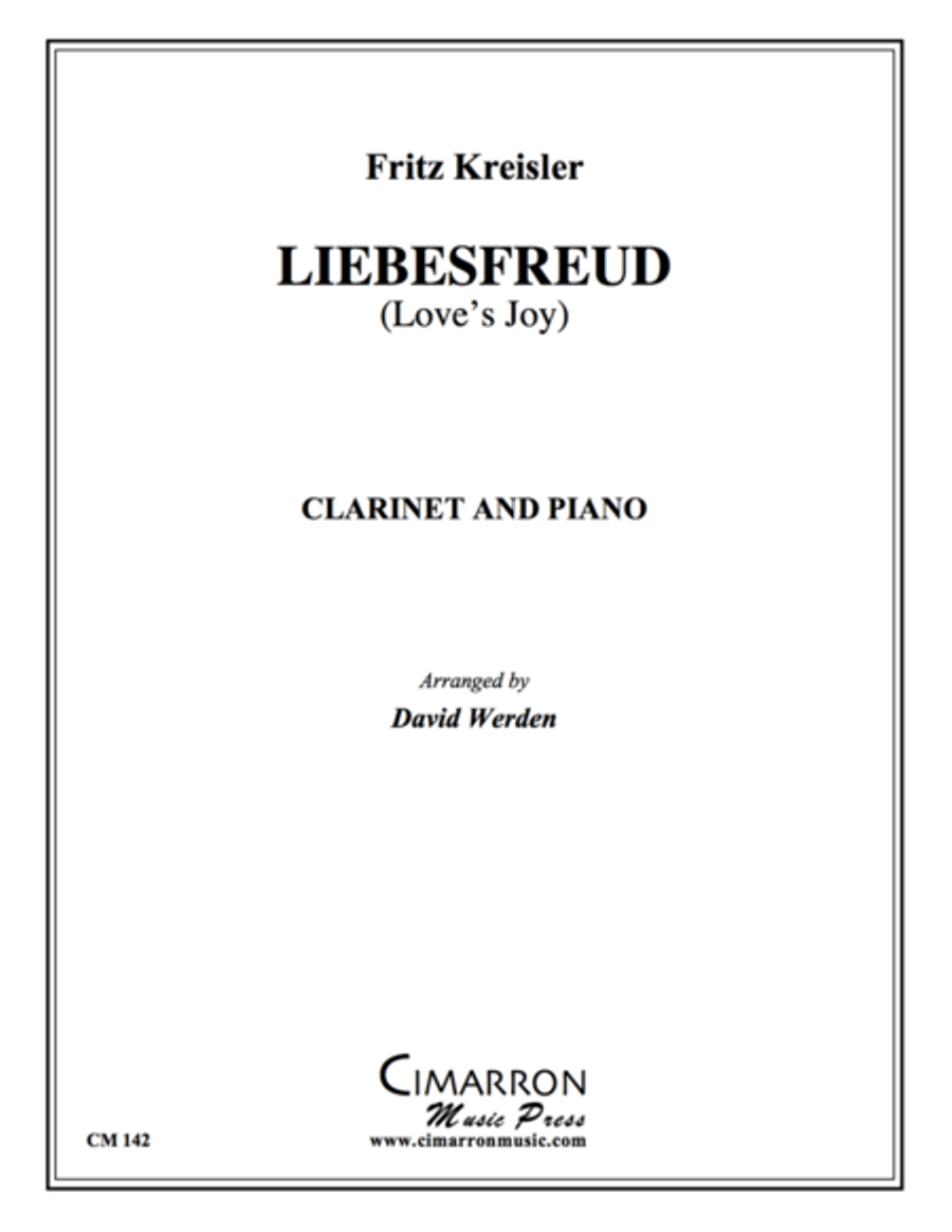 Liebesfreud (Love's Joy) Clarinet Solo scores gallery preview page 1