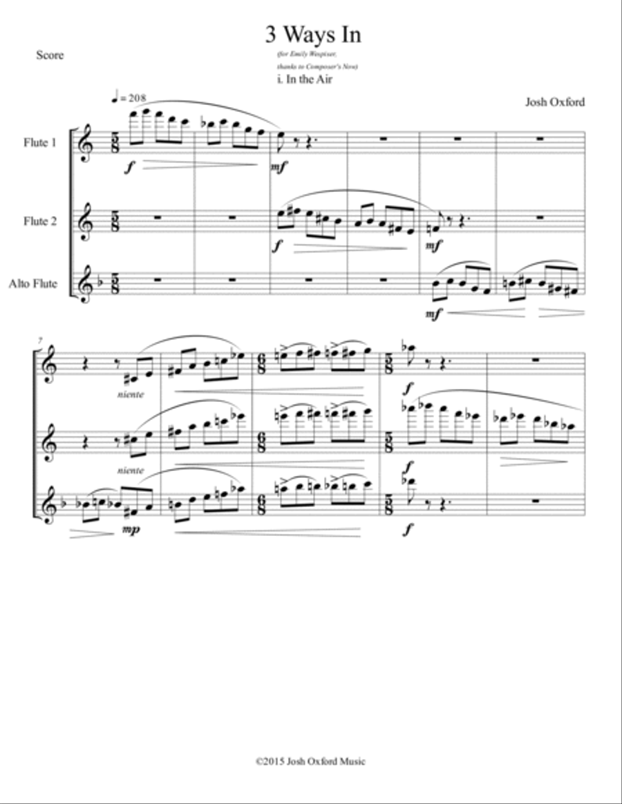 3 Ways In: 1. In The Air 2. Meditation 3. Jexatonic Woodwind Trio scores gallery preview page 2