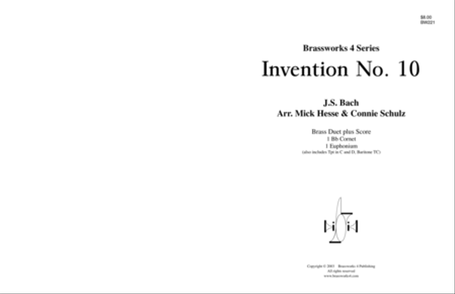 Invention No.10 Brass Duet scores gallery preview page 1