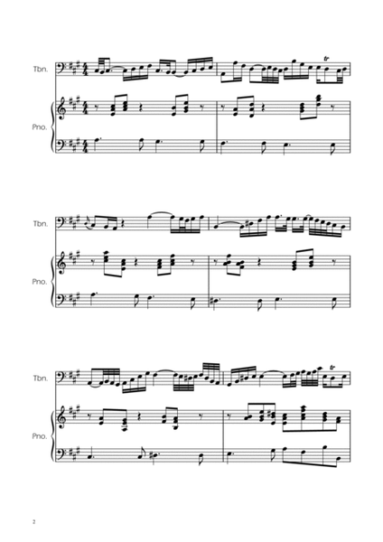 Arioso BWV 156 - Trombone Solo w/ Piano image number null