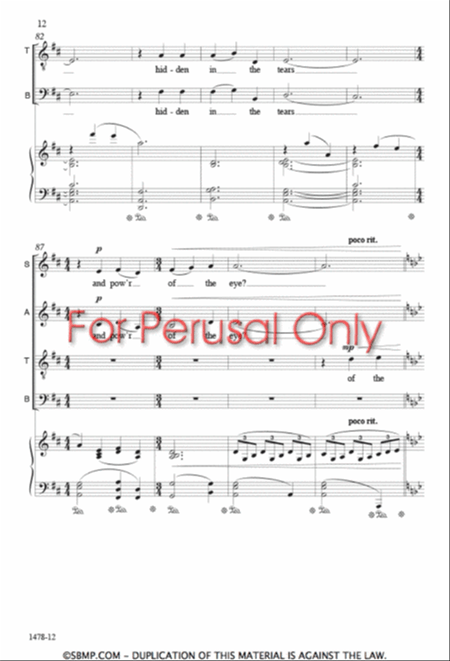 Searching Love - SATB Octavo 4-Part scores gallery preview page 11