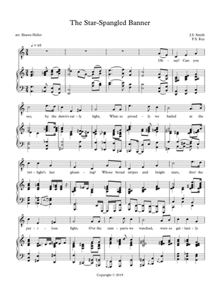 Book cover for The Star-Spangled Banner for High Voice & Piano (in C)