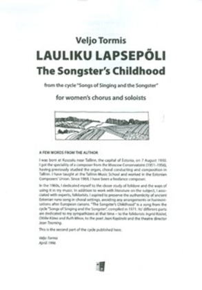 Book cover for Lauliku lapsepoli / The Songster`s Childhood