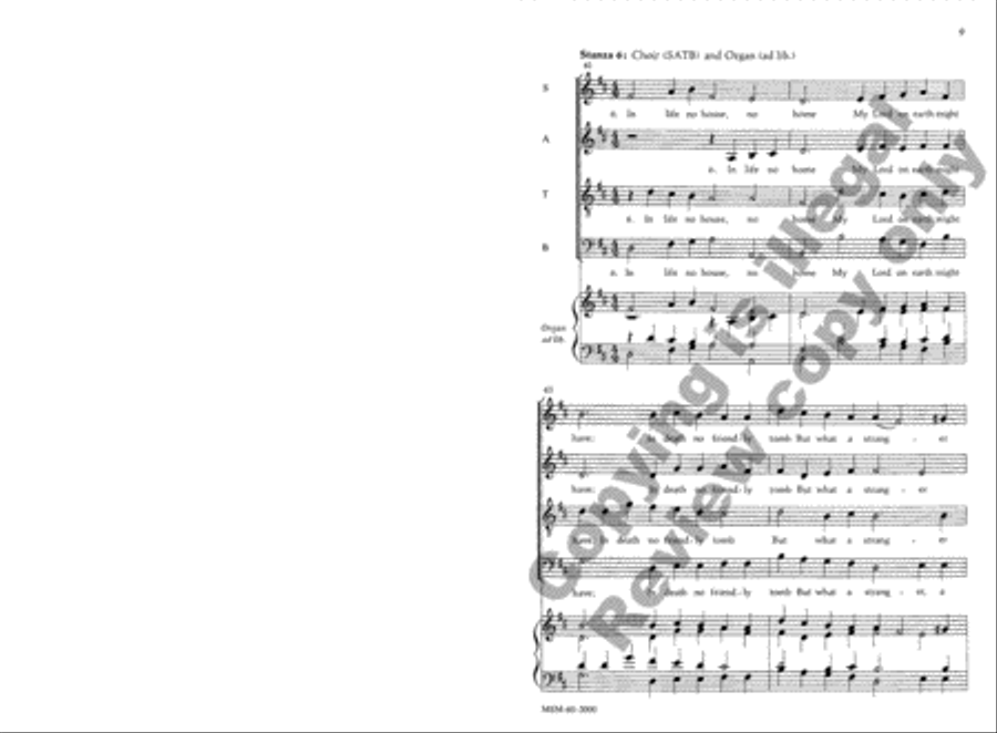 My Song Is Love Unknown 4-Part scores gallery preview page 9