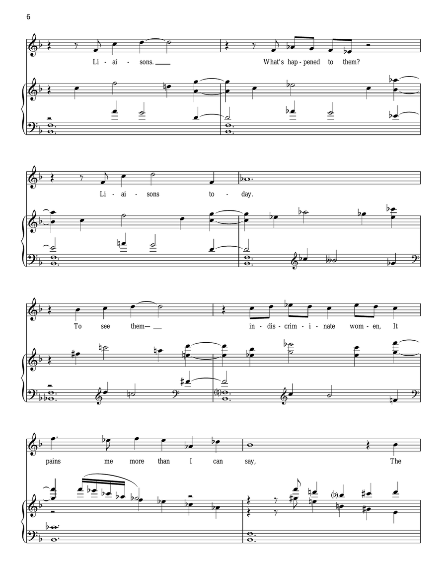 Liaisons Piano, Vocal scores gallery preview page 6