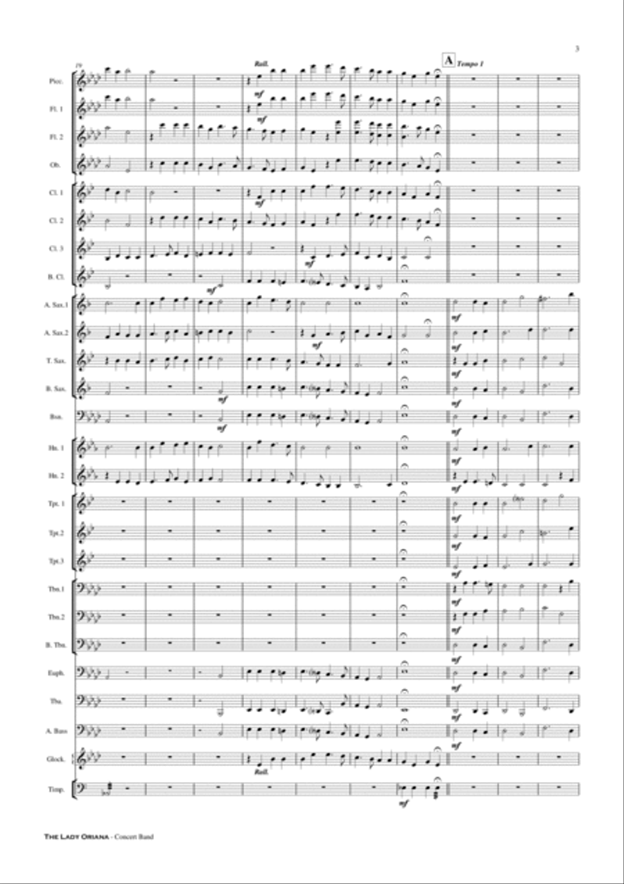 The Lady Oriana - Concert Band Concert Band scores gallery preview page 4