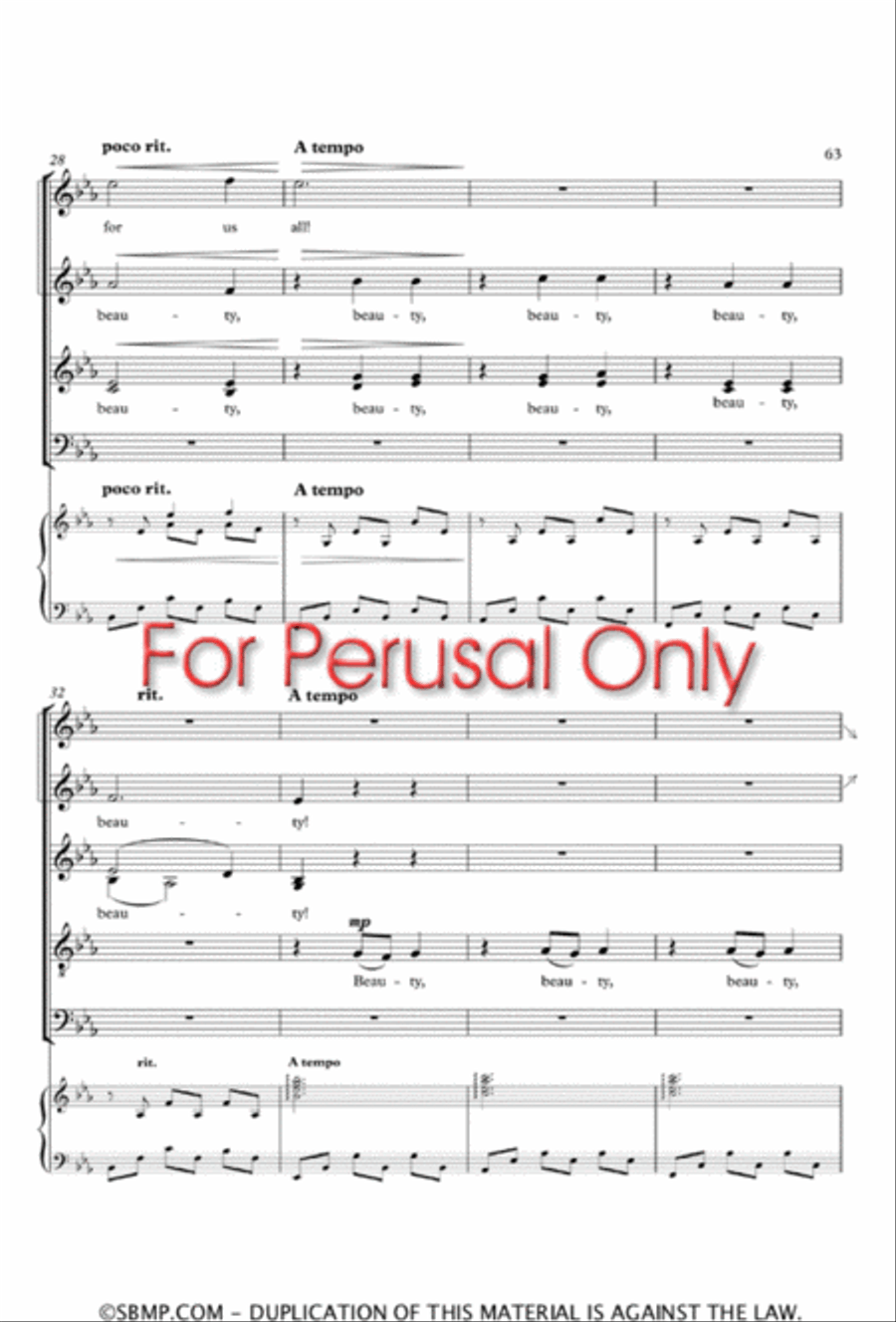 The Christmas Alleluias - SATB divisi Choral Book Divisi scores gallery preview page 64