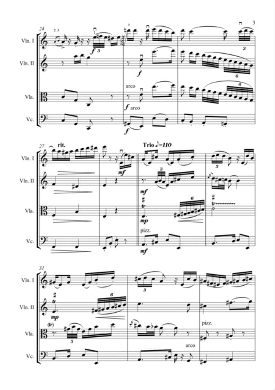 El Choclo String Quartet scores gallery preview page 4