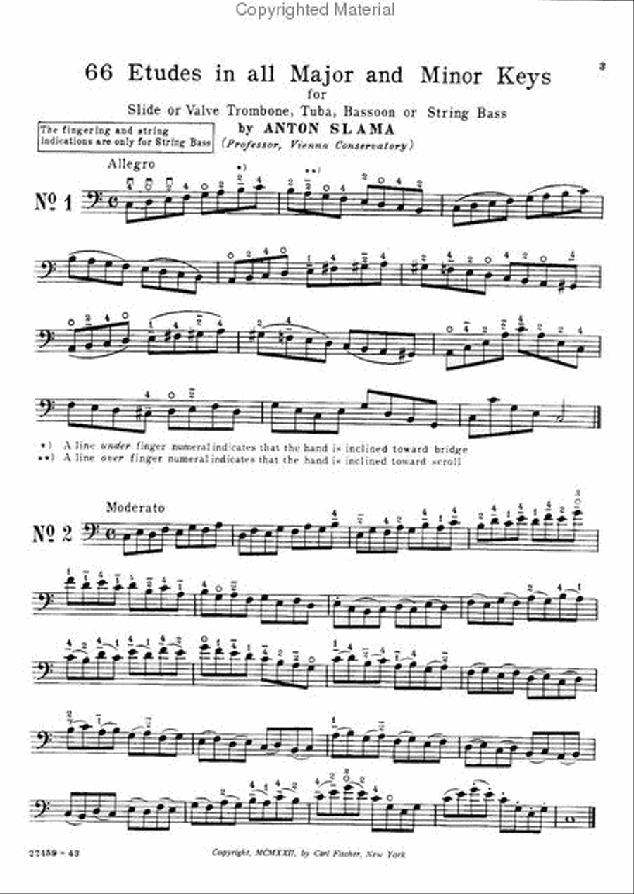66 Etudes in All Major And Minor Keys Bassoon scores gallery preview page 2