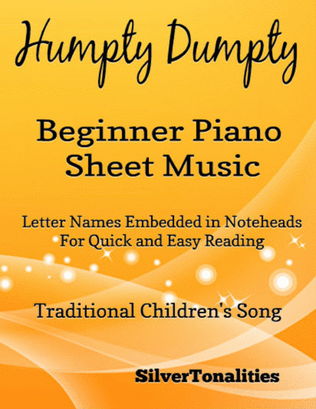 Book cover for Humpty Dumpty Beginner Piano Sheet Music