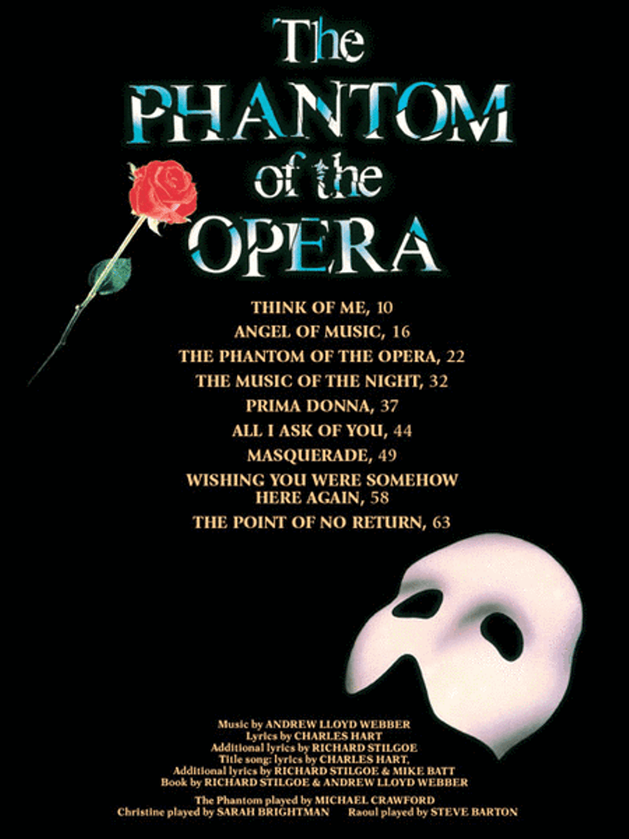 Phantom of the Opera – Souvenir Edition Piano, Vocal scores gallery preview page 2