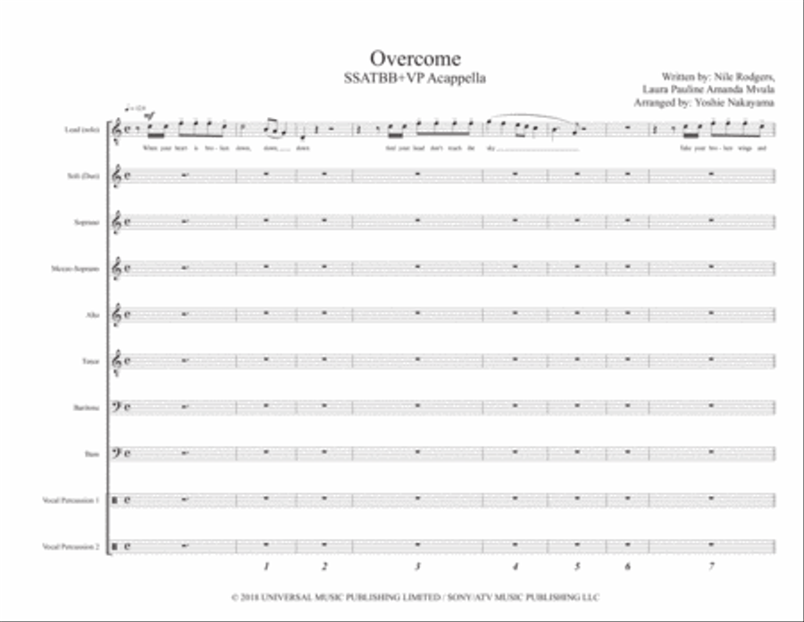 Overcome 4-Part scores gallery preview page 1