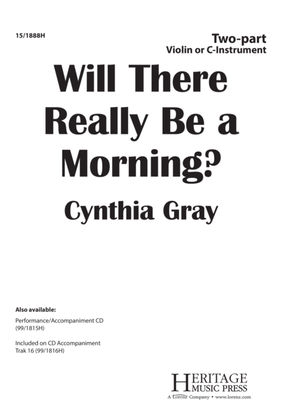 Book cover for Will There Really Be a Morning?
