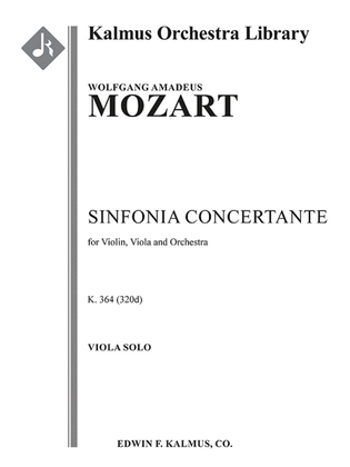 Book cover for Sinfonia Concertante for Violin, Viola, and Orchestra, K. 364/320d