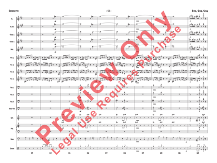 Sing, Sing, Sing Jazz Ensemble scores gallery preview page 51
