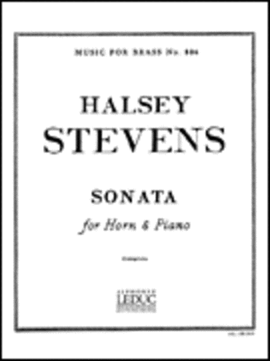 Sonata (horn & Piano) Horn scores gallery preview page 1