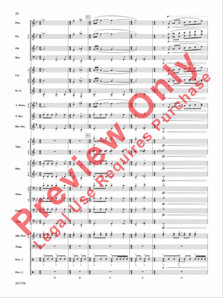 Vision Quest Concert Band scores gallery preview page 21