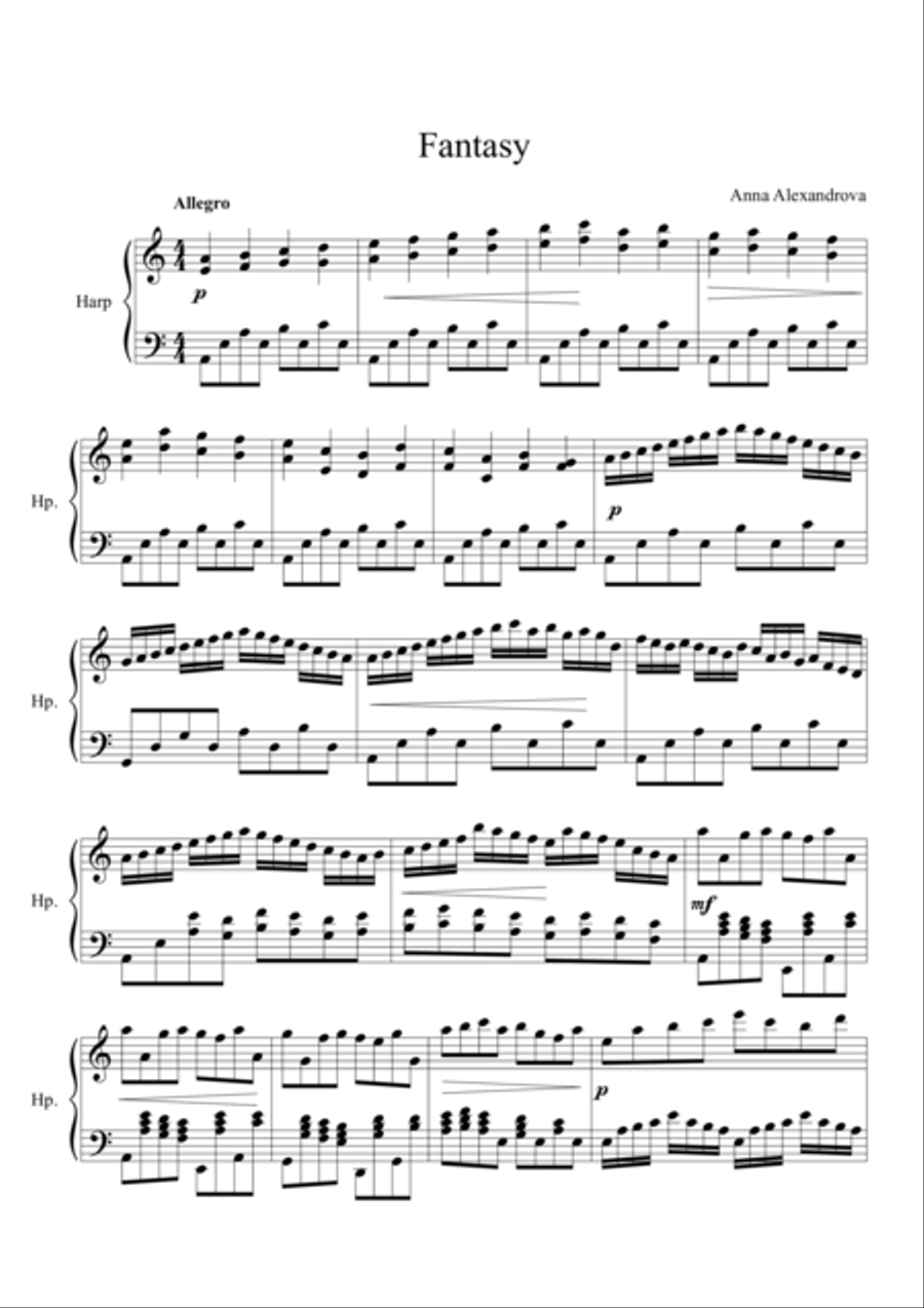 Etude-Fantasy Etude-Fantasy Small Ensemble scores gallery preview page 1