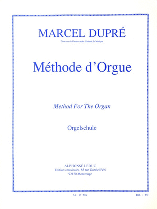 Book cover for Methode d'Orgue