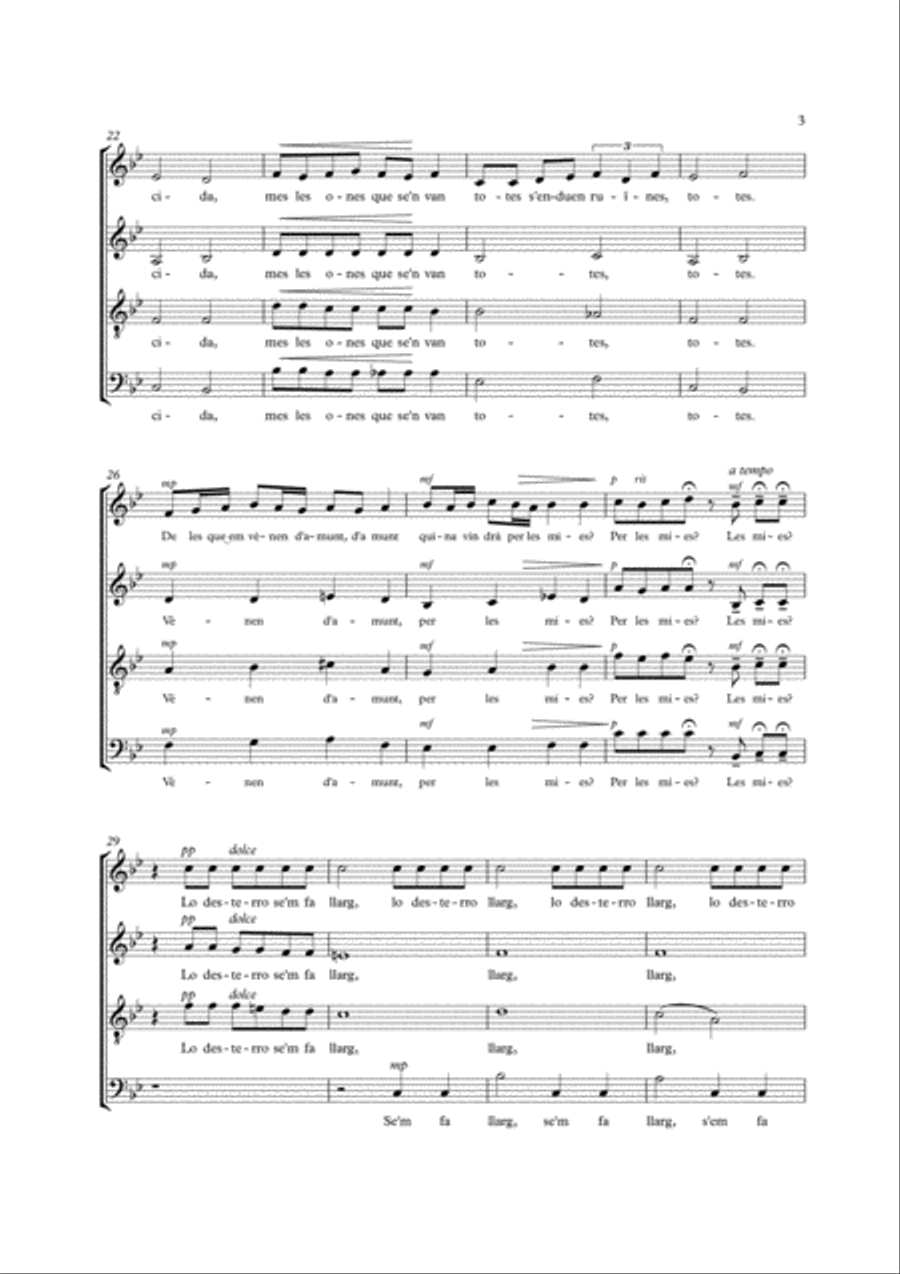 Caminant (walker) 4-Part scores gallery preview page 3