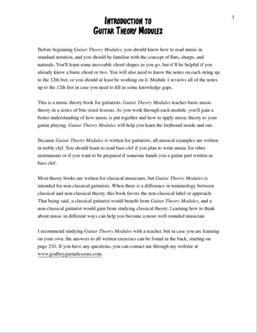 Guitar Theory Modules Guitar scores gallery preview page 3
