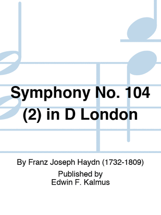 Book cover for Symphony No. 104 (2) in D London